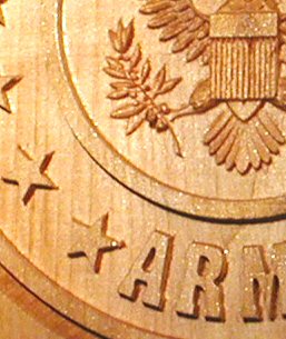 US Army Emblem Carving