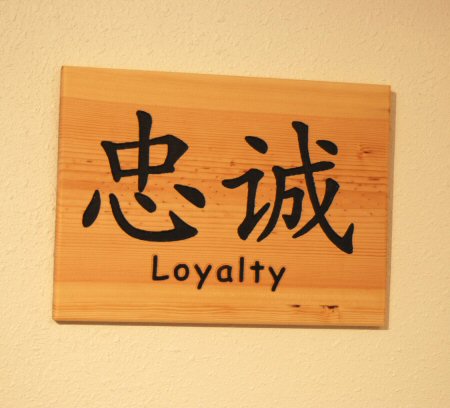 Chinese symbol for Loyalty